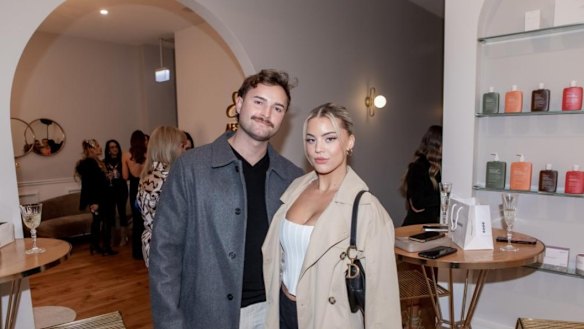 Andre Rebelo with former girlfriend Grace Piscopo.