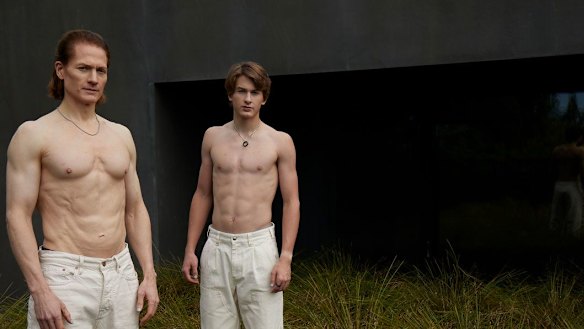 Bryan Johnson, 45, with his 17-year-old son Talmage.