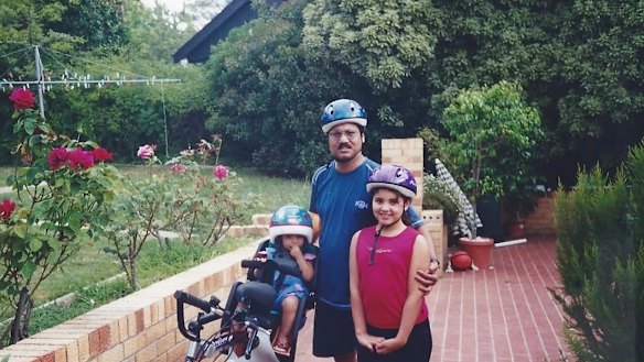 Weekly bike rides with my older sister and father.