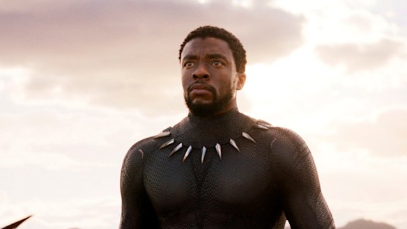 Chadwick Boseman as T'Challa, the hero of Black Panther.
