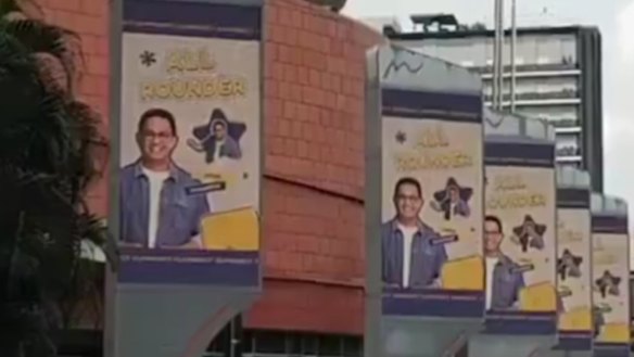 Baswedan billboards in a K-Pop theme were removed this week.