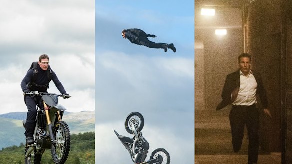 Tom Cruise in his various Mission Impossible roles.