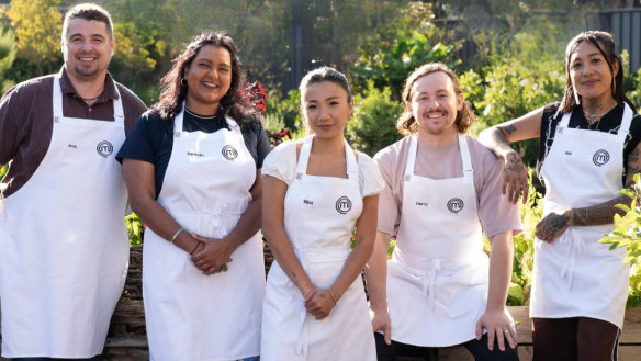 MasterChef’s top five, from left: Josh, Sav, Mimi, Harry and Nat.