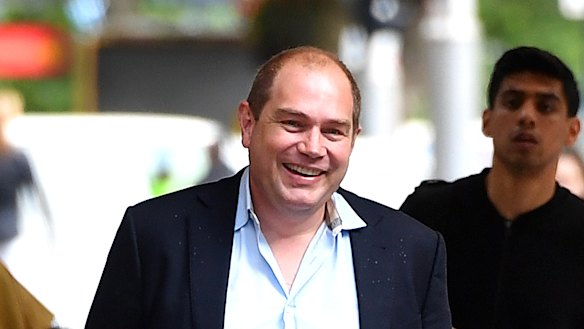 Former NSW Labor boss Jamie Clements outside the ICAC on Friday.