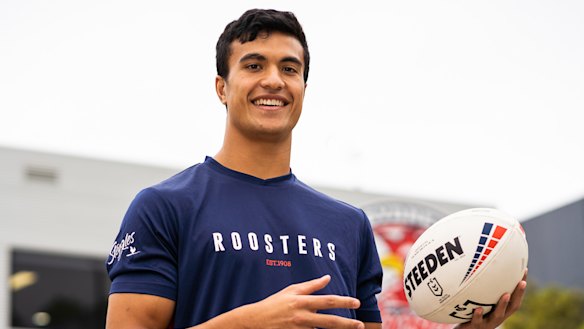 Roosters young gun Joseph Suaalii.