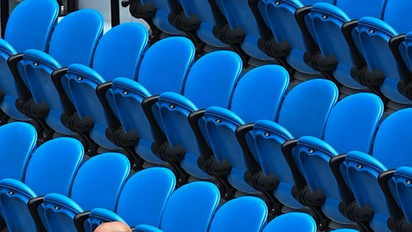 There hasn’t been a big turnout at Melbourne Park.