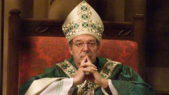 George Pell at St Mary's Cathedral in Sydney.