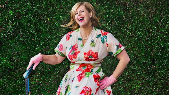 Author Liane Moriarty at home.