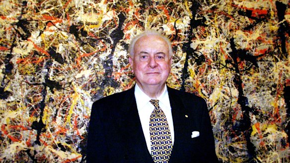 Gough Whitlam with Blue Poles.