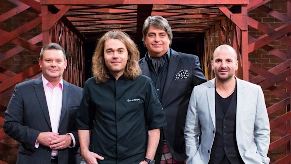MasterChef Australia, season 7: (from left) Gary Mehigan, Shannon Bennett, Matt Preston, George Calombaris.