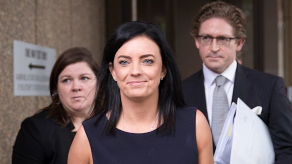 Emma Husar, pictured here in December, is back in court tomorrow for her claim against BuzzFeed Australia.