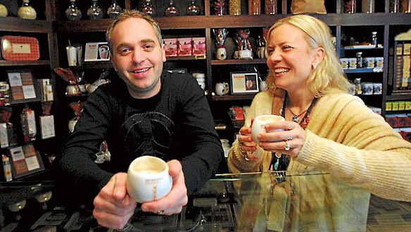 Tom and Lilly Haikin introduced Max Brenner cafes to Australia.
