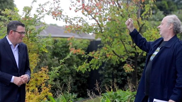 Victorian Premier Daniel Andrews shares a passion for live music and classic vinyl with Michael Gudinski.