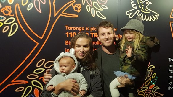 Tahyna MacManus with her husband and two children.