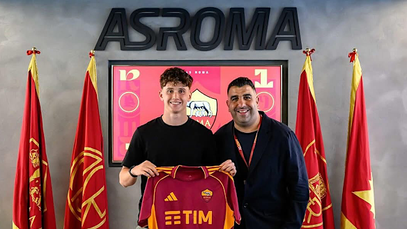 Antonio Arena and his representative, Sydney-based coach and scout Anthony Ucchino.