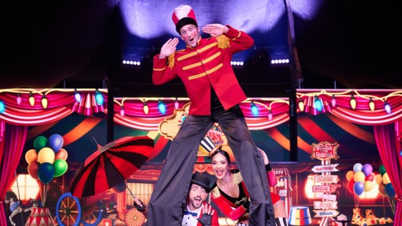 Circus Fun House is the first kids’ show under the big top at Pink Flamingo Brisbane.