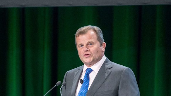 Former Suncorp CEO Patrick Snowball at the Suncorp AGM