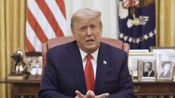 Donald Trump said he was proud of his achievements during his presidency. 