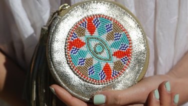 Saaki makes art of the artisanal, like this bag by Olivia Dar.
