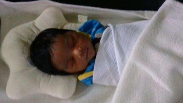 Nourkayas is the first child born to a refugee family in Nauru. 