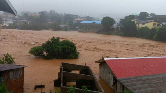 Mud and water are believed to have killed hundreds in Freetown, Sierra Leone.