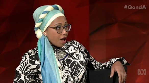Yassmin Abdel-Magied on Q&A in February.
