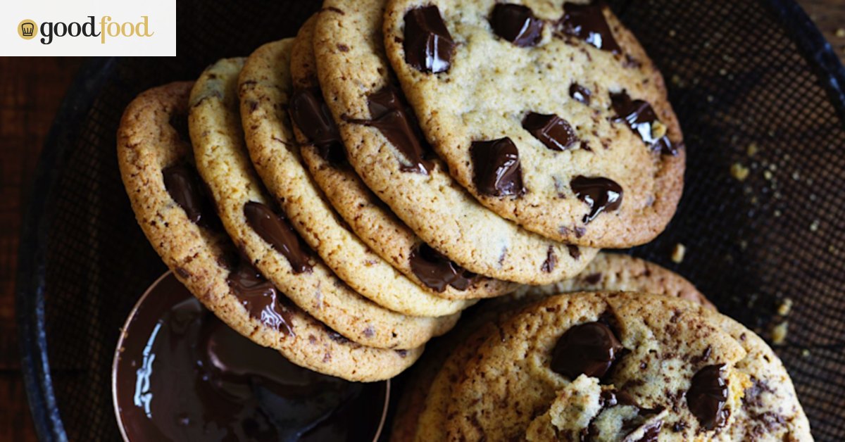 Thin, crisp choc-chip biscuits recipe