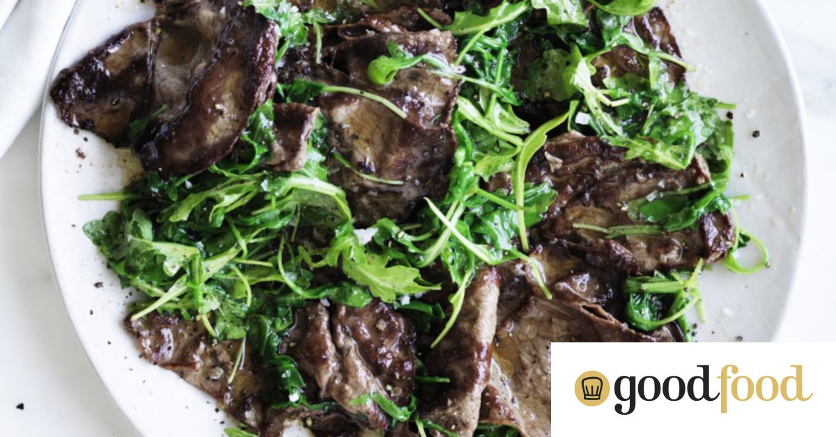 Straccetti of beef and rocket leaves