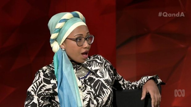 Yassmin Abdel-Magied on Q&A in February.