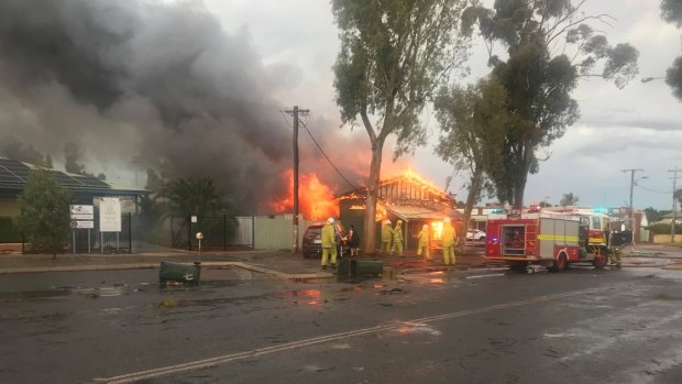 Lighting started a blaze that gutted this art studio. 