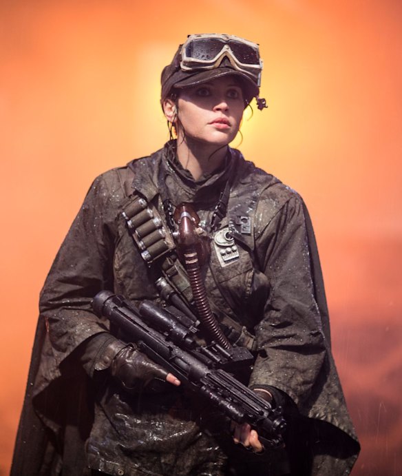 Felicity Jones says she trained hard to play Jyn Erso.