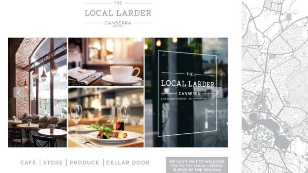 The Local Larder was to have a "Can-industrial'' feel, mixing Canberra heritage with warm, natural textures and materials.