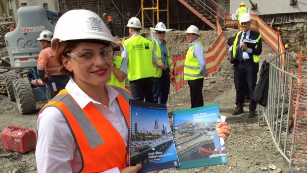 Deputy Premier Jackie Trad releases Queensland's State Infrastructure Plan.