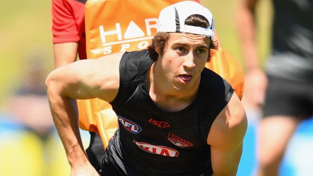 Settling in: Essendon's No.1 draft pick Andy McGrath.