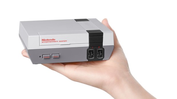 The Mini NES is much smaller than the original, which earned the nickname 'the toaster' for its bulky size and fragile loading tray.