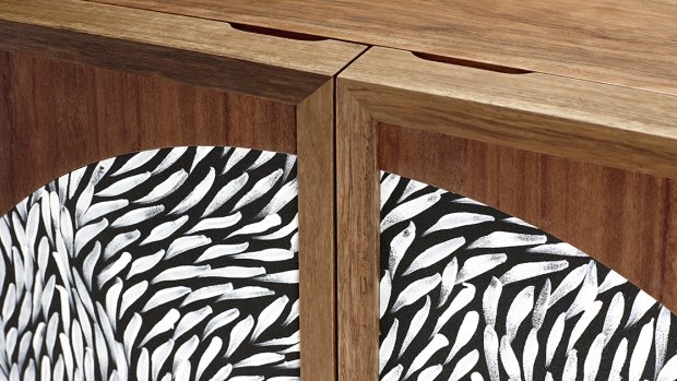 The Chloe Cabinet, by Chloe Walbran, features woven pandanus.