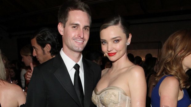 Second marriage: Miaranda Kerr with her husband, Snapchat founder Evan Spiegel, in 2016. 