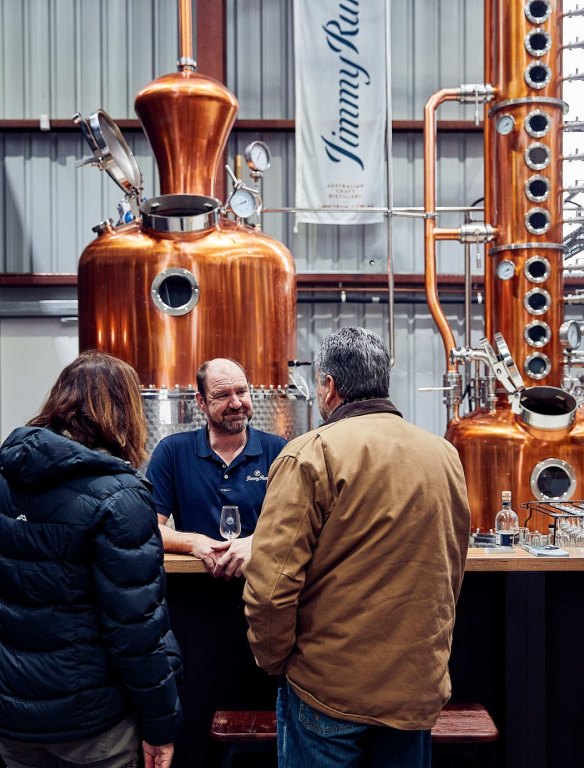 Tastings are held at the distillery at JimmyRum.