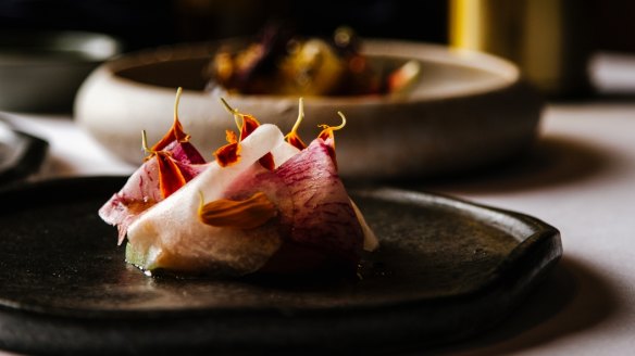 Ezard was updated in 2019, with its new menu including Spencer Gulf kingfish, fermented chilli, avocado, cultured goat's milk 