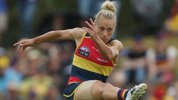 In the running? Erin Phillips is a star for Adelaide.