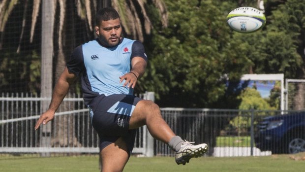 Preparation: Wycliff Palu seems set to return to the Waratahs line-up after a string of injuries.