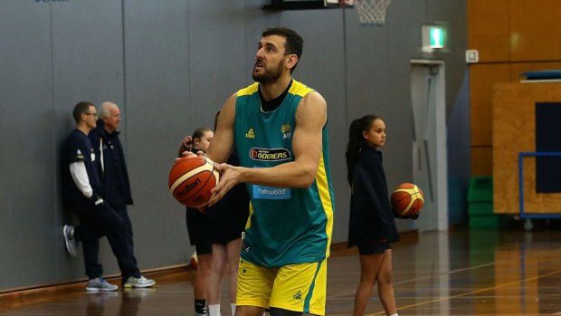 Up to the last moment: Andrew Bogut will be given every chance to be fit for the Rio Olympics.