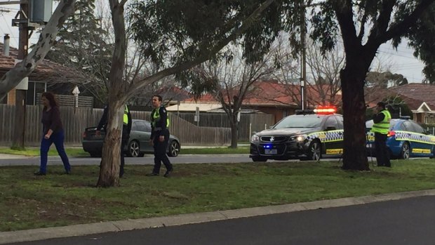 A woman was hit by a police car in Epping on Wednesday. 