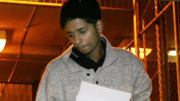 Puneet Puneet after being bailed from the Melbourne Magistrates Court in October 2008.