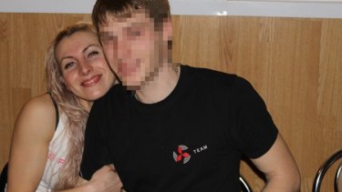 Yulia Balykina and her former boyfriend.
