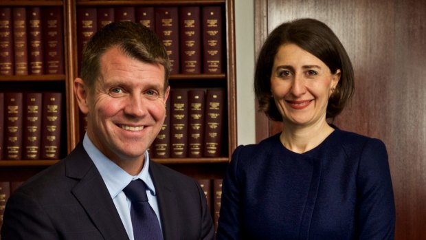 NSW Premier Mike Baird and Treasurer Gladys Berijiklian.