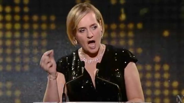 Sarah Ferguson hosts the Walkley Awards for journalistic excellence in Sydney. 