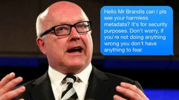 Inundated: Attorney-General George Brandis. 