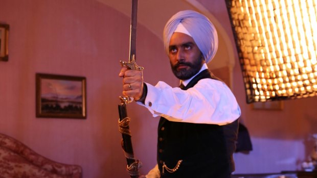 Satinder Sartaaj as Duleep Singh has some incongruous action-hero moments.