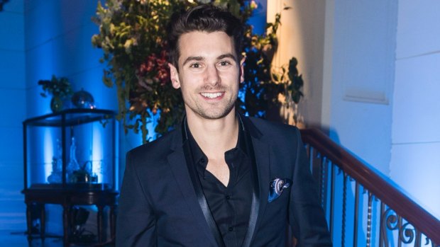 The Bachelor Matty Johnson swears he's just your average bloke. Pictured here at the David Jones Spring Summer 2017 fashion launch on Wednesday night.